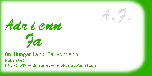 adrienn fa business card